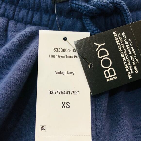 Cotton On Body Womens Plush Gym Track Pants Vintage Like Navy Size XS NWT - Picture 5 of 8
